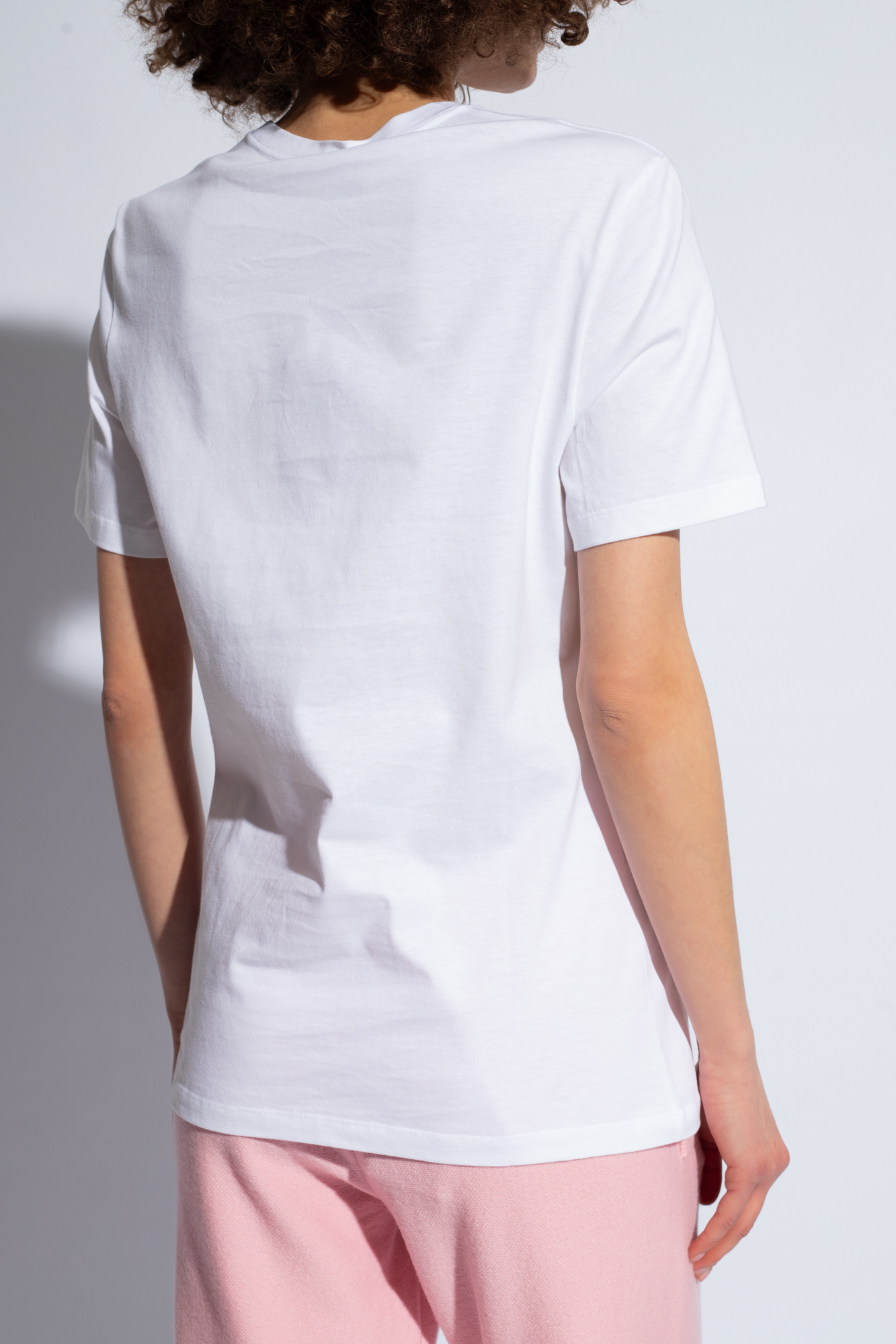 White T - meses shirt with logo Versace